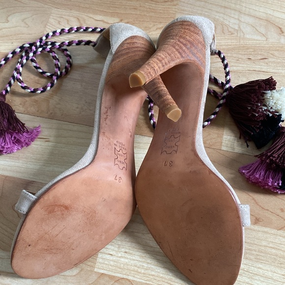 Ulla Johnson Reina Tassel Sandals Stiletto Heels - Picture 4 of 5